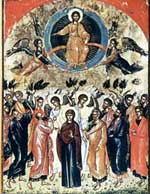 The Ascension of Our Lord Jesus Christ. Greece. XVI century